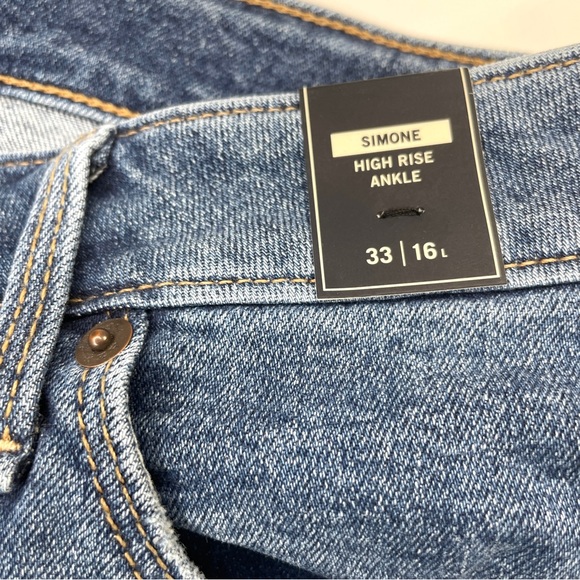 Abercrombie & Fitch High Rise Embroidered Jeans Sz 33/16 L - Picture 8 of 14